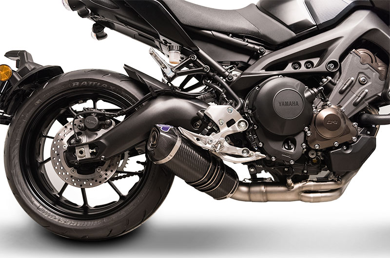 Scarico Completo Termignoni Racing in Acciaio Inox con Terminale Relevance in Carbonio per YAMAHA MT-09 2014-2020