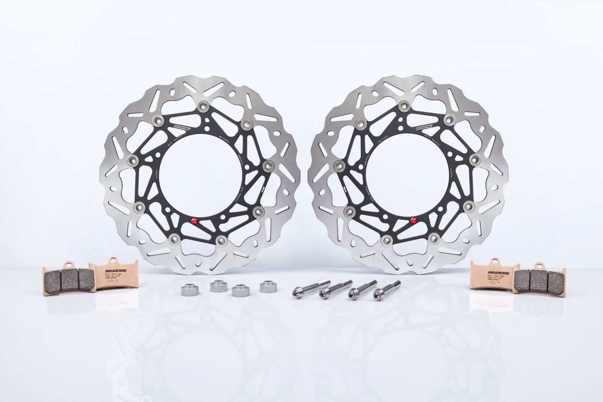 Kit maggiorazione dischi freno Braking SK2 da 320 mm per YAMAHA T-MAX 560 2020-2025