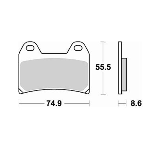 Pastiglie freno anteriori Braking CM55 per CFMOTO 450 CL-C 2024-2026