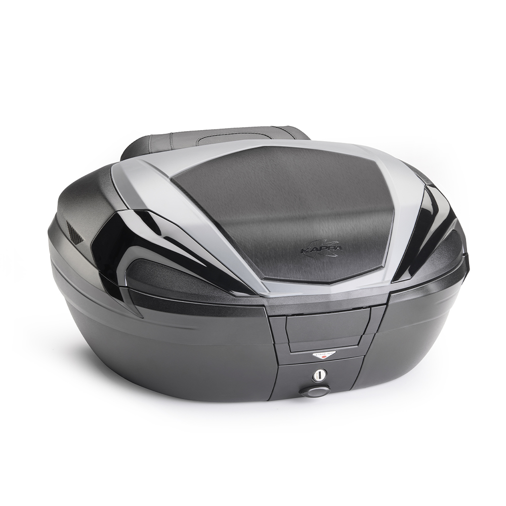 Bauletto Kappa Monokey 56 lt Nera con Cover Grigia