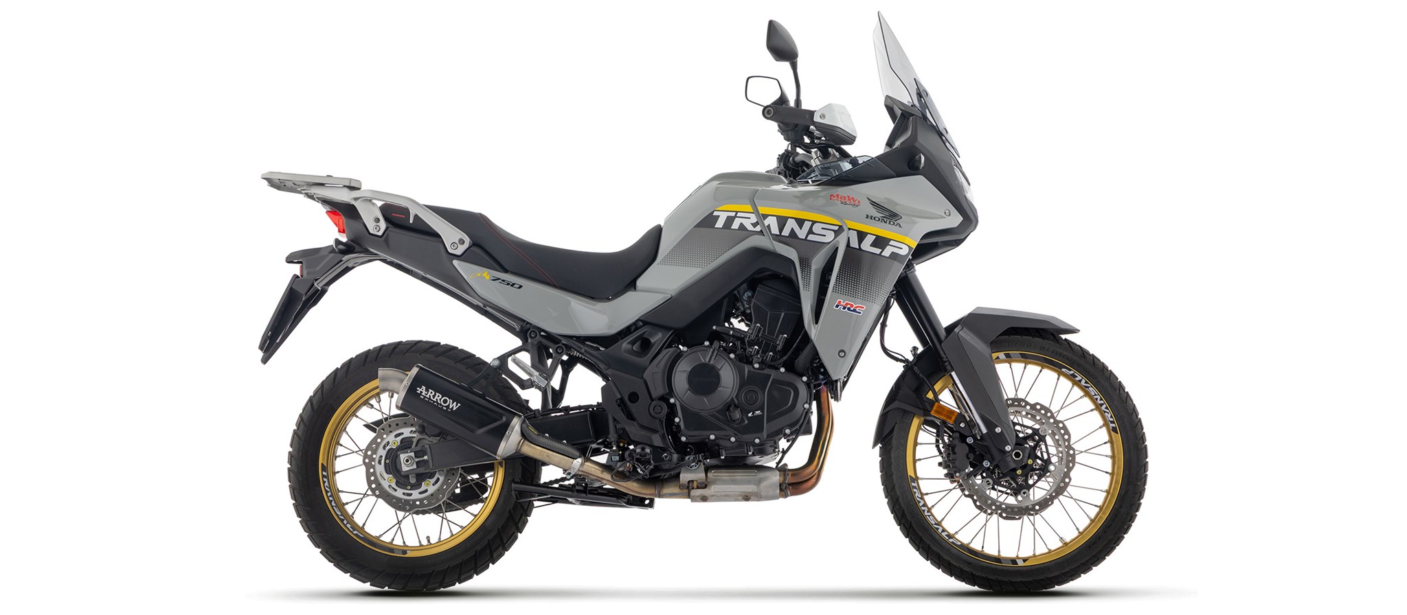 Terminale omologato Arrow Indy-Race Alluminio Dark fondello acciaio per HONDA XL 750 TRANSALP 2025-2026
