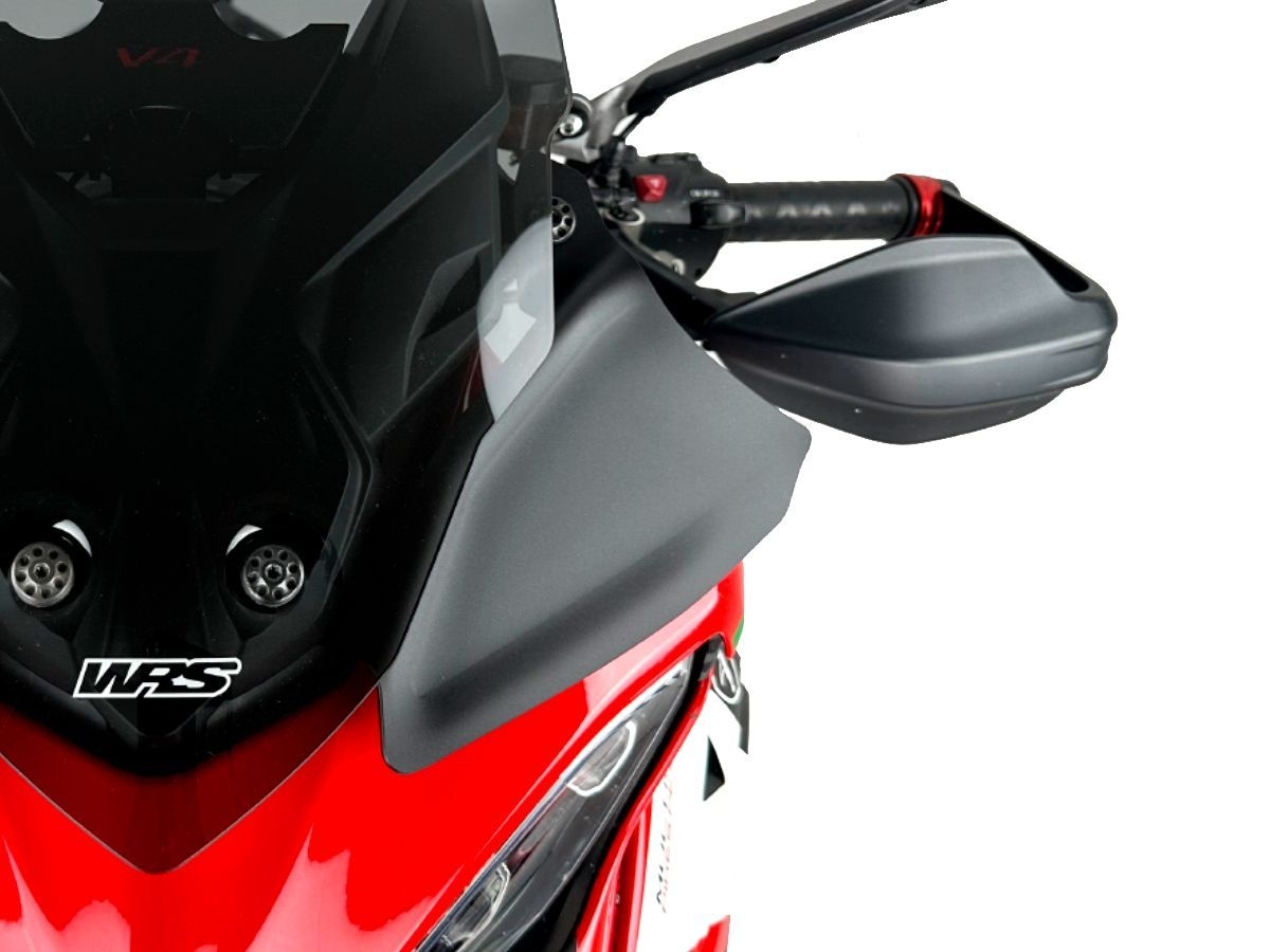 Coppia deflettori maggiorati WRS Nero opaco per DUCATI MULTISTRADA V4 RALLY 2023-2026