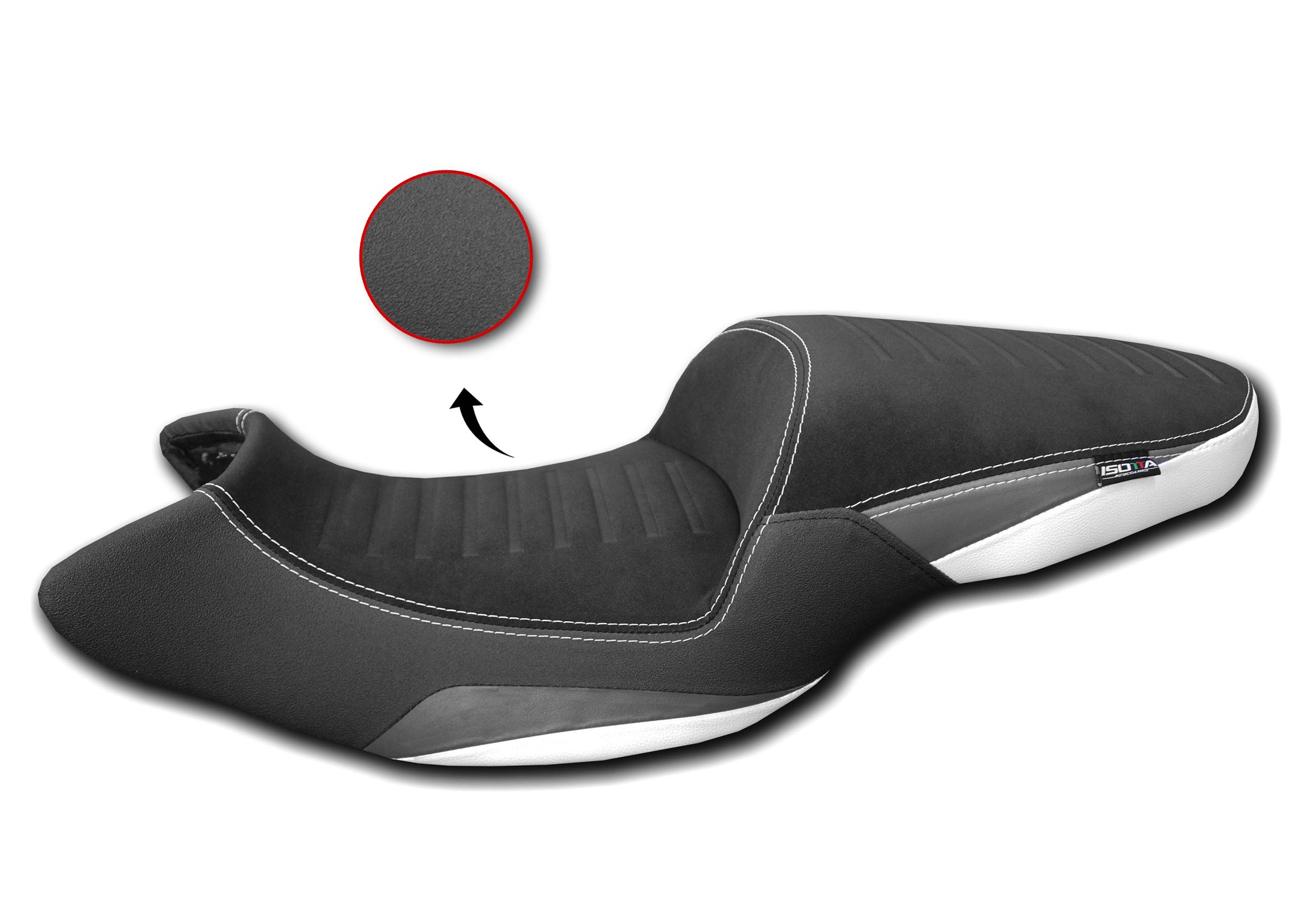 Sella comfort ribassata 2,5 cm Bianca Isotta per BMW F 900 R 2021-2025