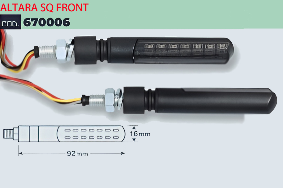 Frecce Anteriori Led Sequenziali Altara SQ Mototec