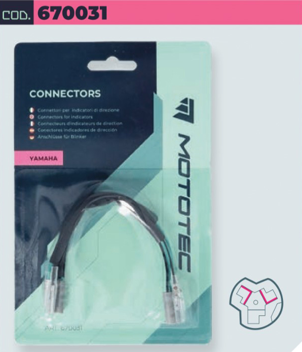 Coppia di Connettori Mototec per Indicatori di Direzione YAMAHA