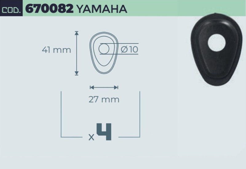 Adattatori Mototec per Indicatori di Direzione per YAMAHA