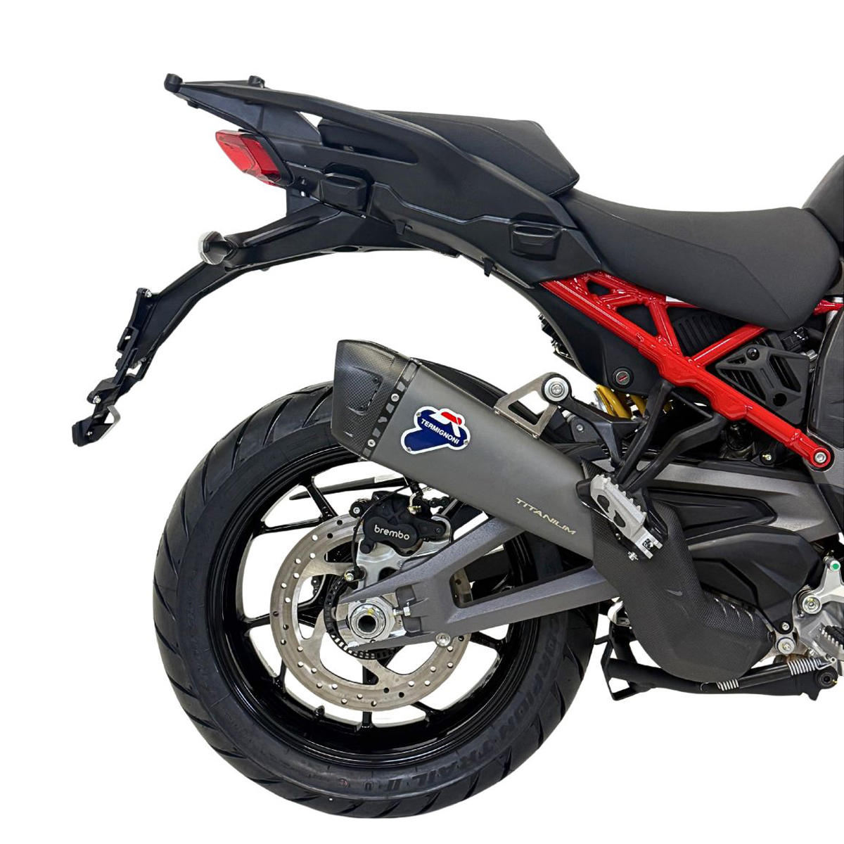 Silenziatore Termignoni in Titanio Grigio Tungsteno Omologato Euro 5+ per DUCATI MULTISTRADA V4 /S 2025