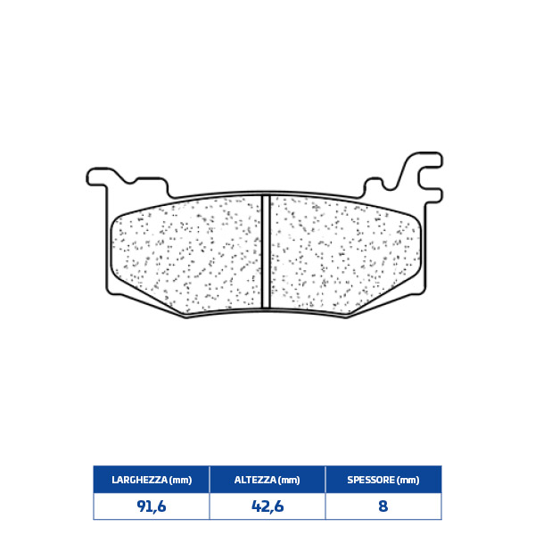 Set pastiglie freno anteriori CL-Brakes serie C60 per KTM 990 RC R 2026