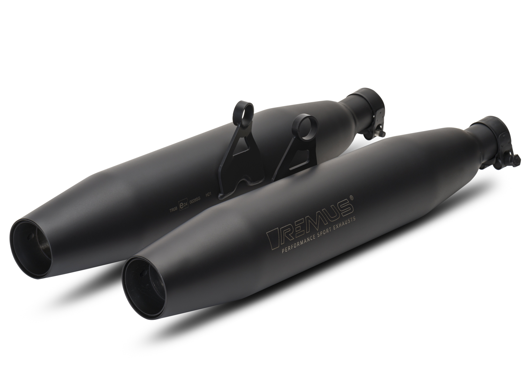 Coppia silenziatori Remus Tapered acciaio nero racing per TRIUMPH SPEED TWIN 1200 2025