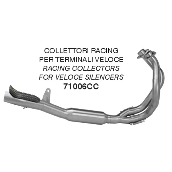 Collettori racing Arrow in Acciaio per silenziatore Veloce per KAWASAKI NINJA 650 2024-2025