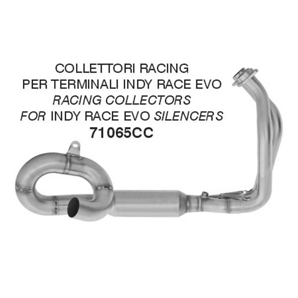 Collettori racing Arrow in Acciaio per silenziatore Indy Race Evo per KAWASAKI NINJA 650 2024-2025