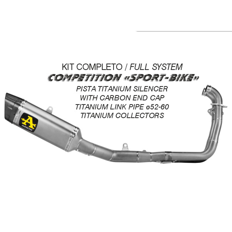 Kit completo Arrow Competition Sbk-Evo terminale Pista Titanio  per APRILIA RS 660 2025-2026