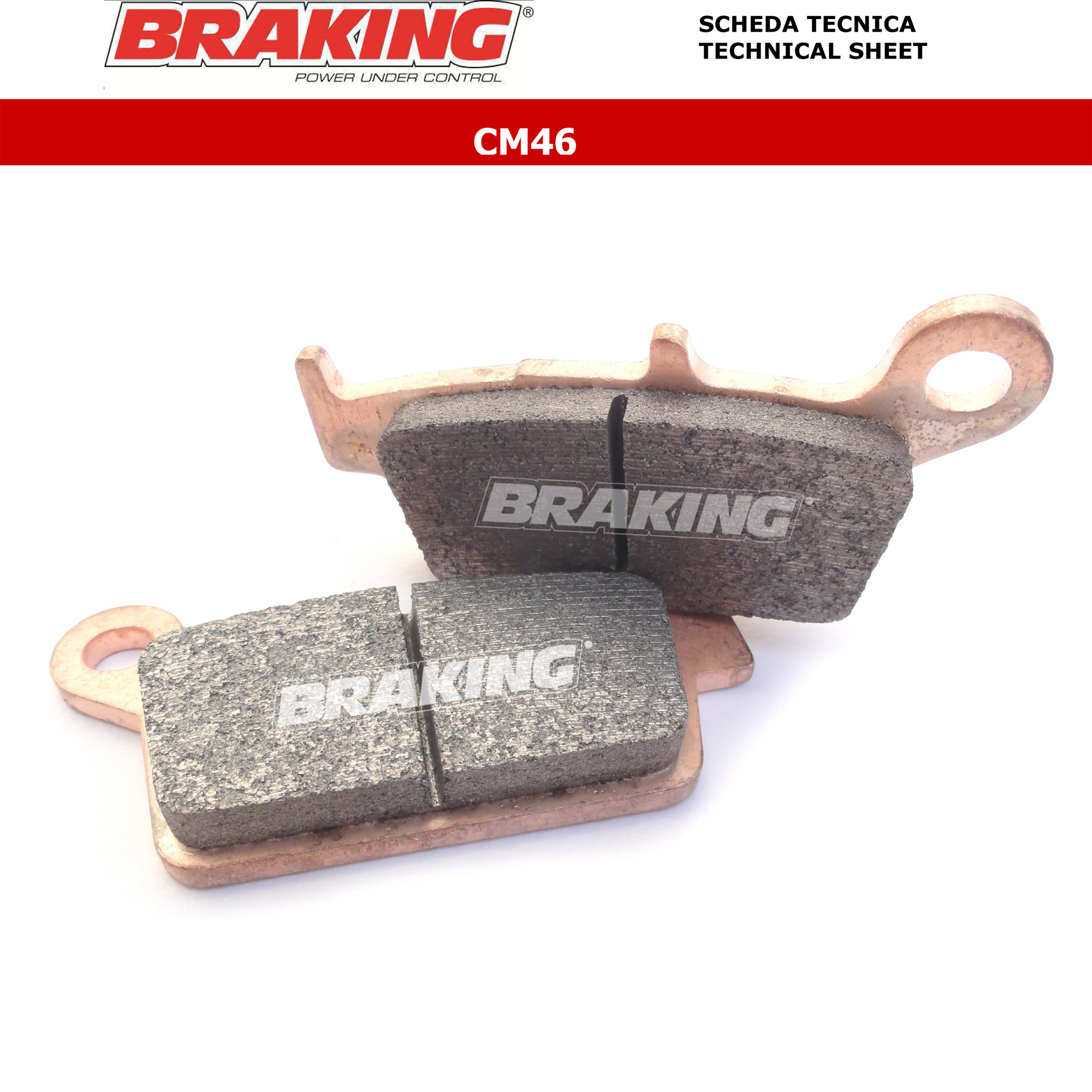 Pastiglie freno posteriori Braking CM46