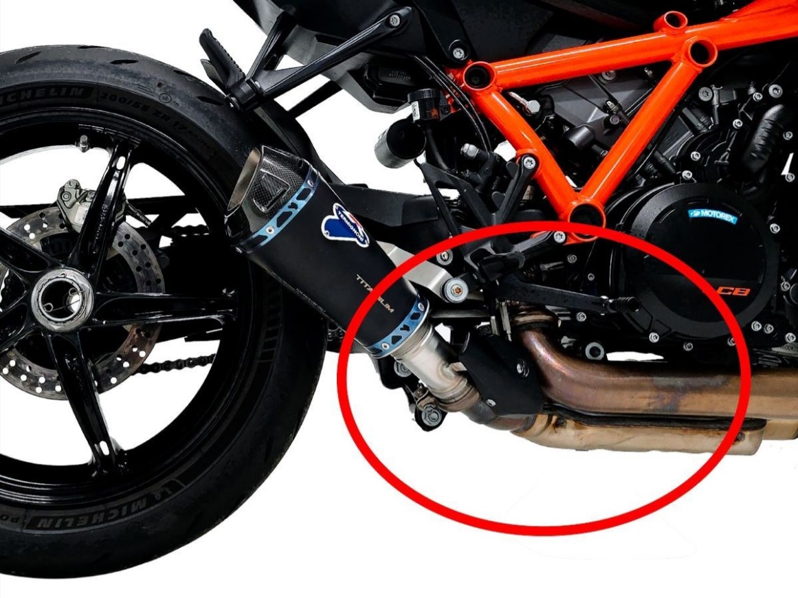 Tubo di Raccordo Termignoni in Acciaio Inox per KTM DUKE 1390 R 2024-2025