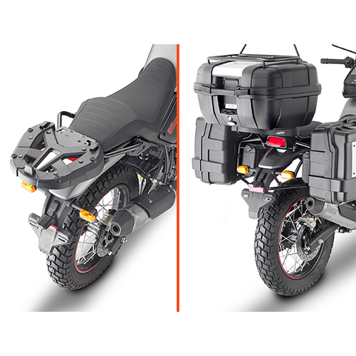 Attacco posteriore specifico per bauletto MONOKEY o MONOLOCK per ROYAL ENFIELD SCRAM 411 2022-2024