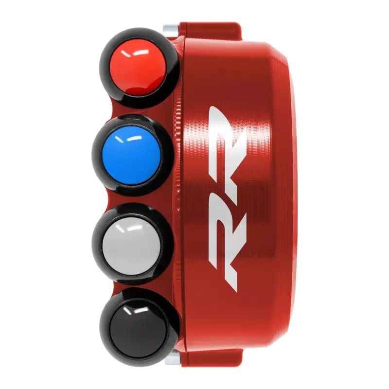 Comando Gas Jetprime con Pulsantiera Integrata Rossa con Logo per BMW S 1000 RR 2015-2020