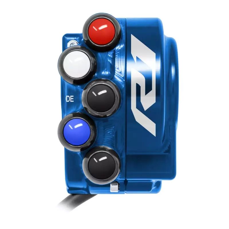 Comando Gas Jetprime con Pulsantiera Integrata Blu con Logo per YAMAHA YZF-R1 2020-2025
