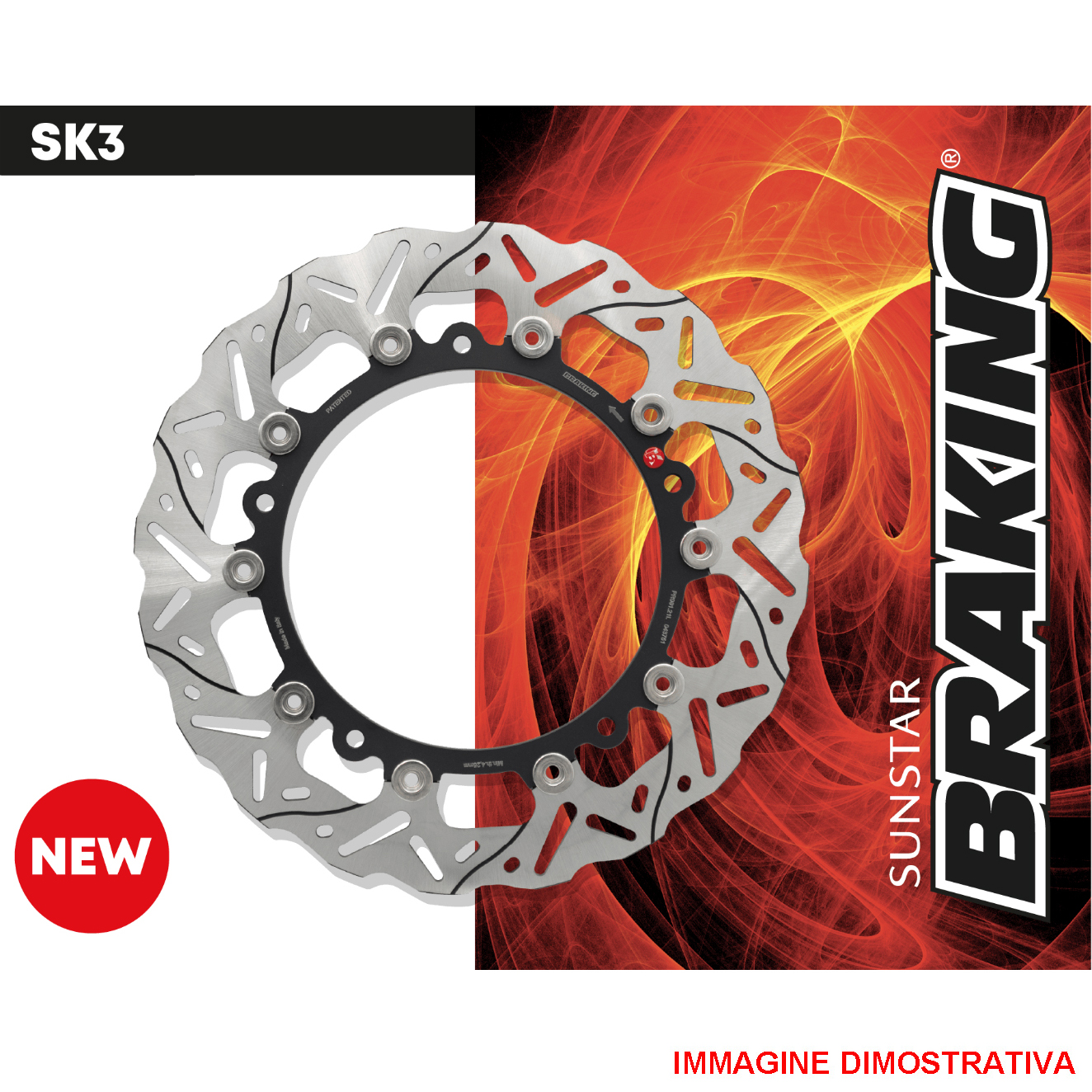 Disco freno anteriore Braking SK3 per HONDA GL 1800 GOLD WING 2018-2025