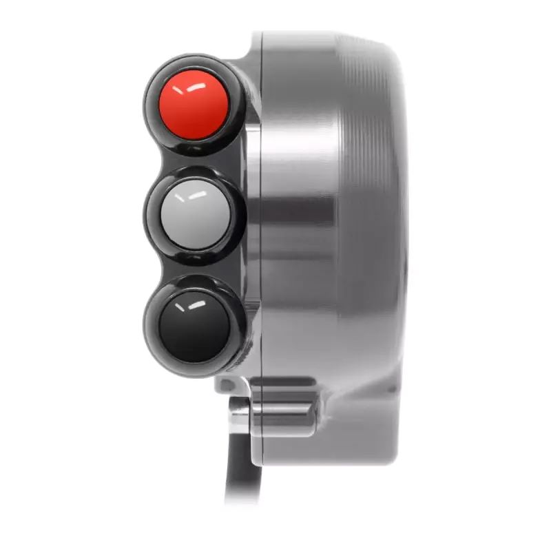 Comando gas Jetprime con pulsantiera integrata titanio per APRILIA RSV4 1100 /FACTORY 2025