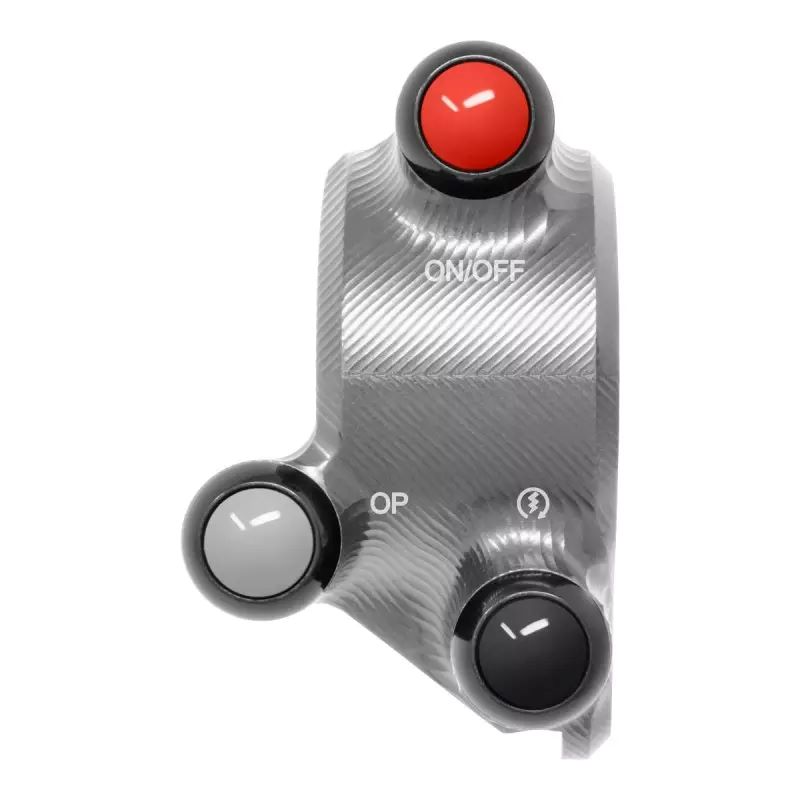 Comando gas Jetprime con pulsantiera integrata titanio per DUCATI MONSTER 1200 /S 2014-2016