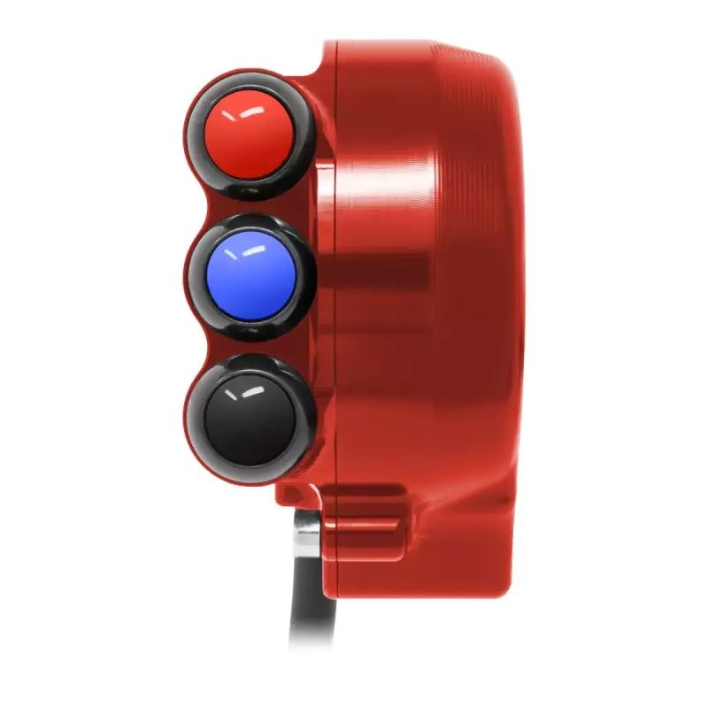 Comando gas Jetprime con pulsantiera integrata rosso per APRILIA RSV4 1100 /FACTORY 2019-2020