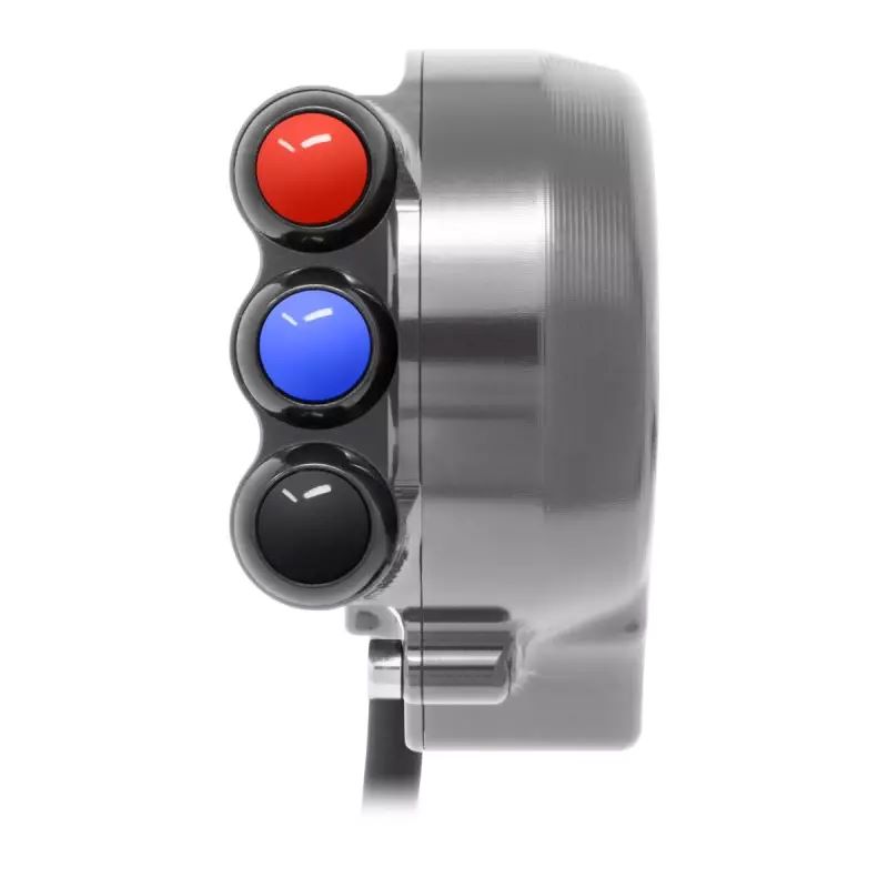 Comando gas Jetprime con pulsantiera integrata titanio per APRILIA RSV4 RF/RR 2017-2020