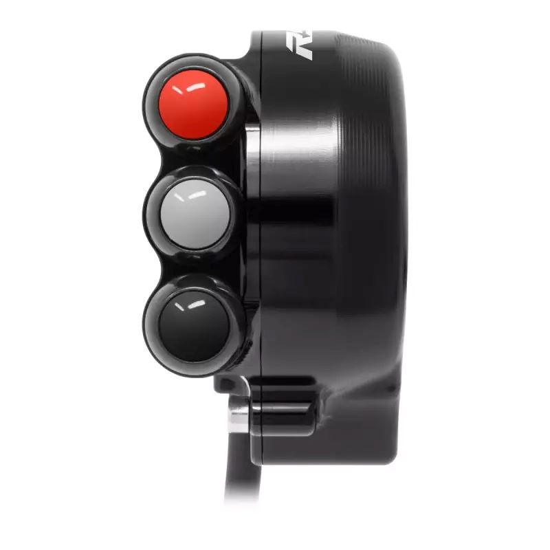 Comando Gas Jetprime con Pulsantiera Integrata Nera con Logo per APRILIA RS 660 2020-2024