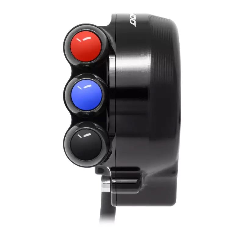 Comando Gas Jetprime con Pulsantiera Integrata Nera con Logo per APRILIA DORSODURO 900 2017-2018