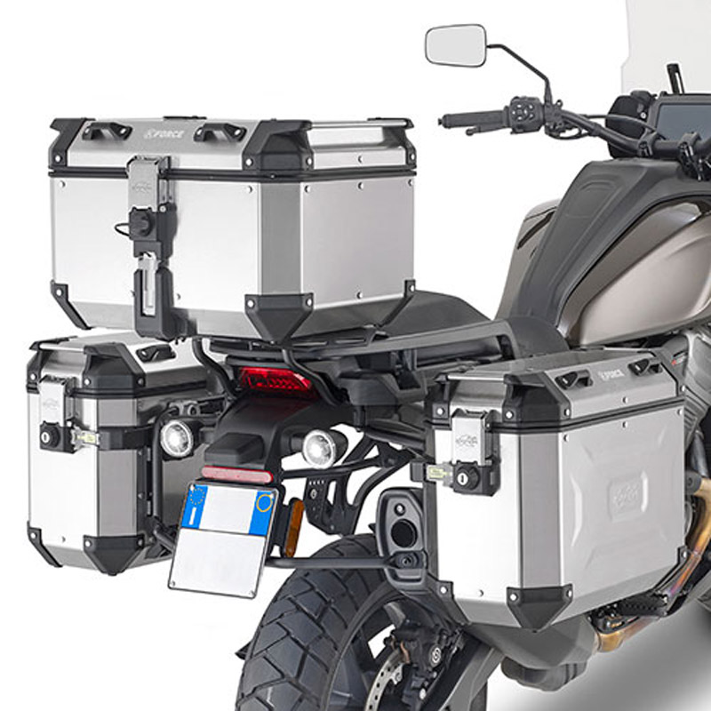 Portavaligie laterale Kappa specifico per valigie MONOKEY CAM-SIDE per HARLEY DAVIDSON PAN AMERICA 1250 2021-2025