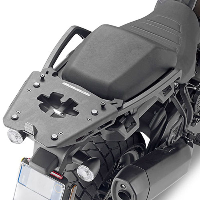 Attacco posteriore in alluminio anodizzato specifico per bauletto MONOKEY per HARLEY DAVIDSON PAN AMERICA 1250 2021-2025