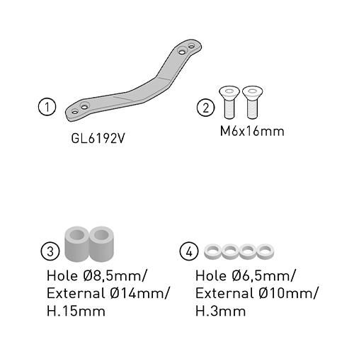 Kit specifico Kappa per KRA5143 per BMW C 400 GT 2025