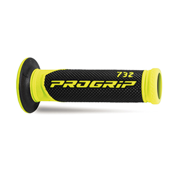 Manopole ProGrip Dual Density 732 Gialle Strada Forate