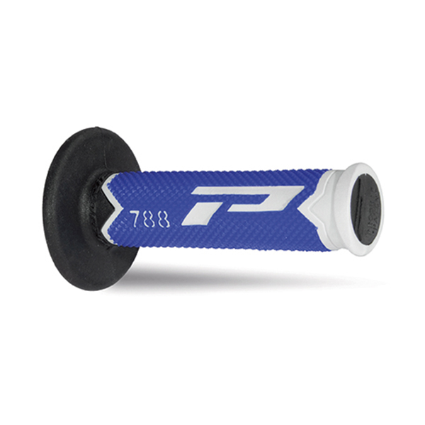 Manopole ProGrip Triple Density Cross Bianco Blu Nero 788 Offroad