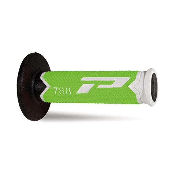 Manopole ProGrip Triple Density Cross Bianco Verde Nero 788 Offroad