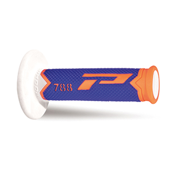 Manopole ProGrip Triple Density Cross Arancione Blu Bianco 788 Offroad