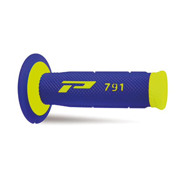Manopole ProGrip Dual Density Cross Giallo Fluo Blu 791 Offroad