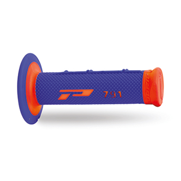 Manopole ProGrip Dual Density Cross Arancione Fluo Blu 791 Offroad