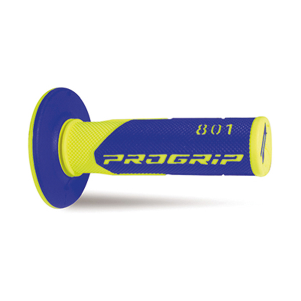 Manopole ProGrip Dual Density Cross Giallo Fluo Blu 801 Offroad