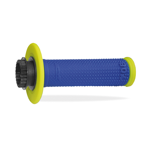 Manopole ProGrip Cross Giallo Blu 708 Offroad con Sistema Lock-On