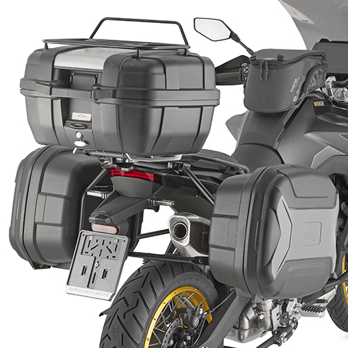 Portavaligie laterale specifico Kappa KL ONE-FIT configurato per valigie MONOKEY per VOGE VALICO 900 DSX 2024-2025
