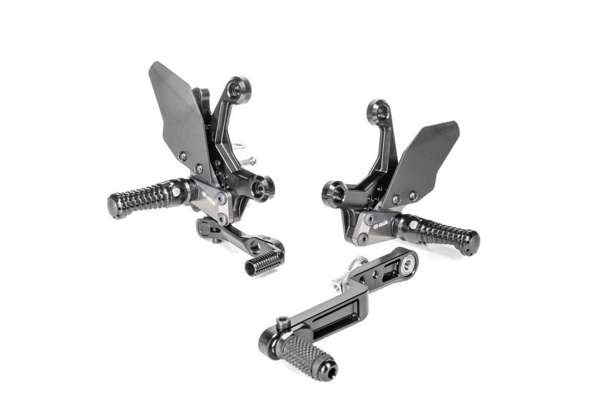 Gruppo Pedane Gilles Tooling AS31GT3 Nero per HONDA CBR 500 R 2021-2025