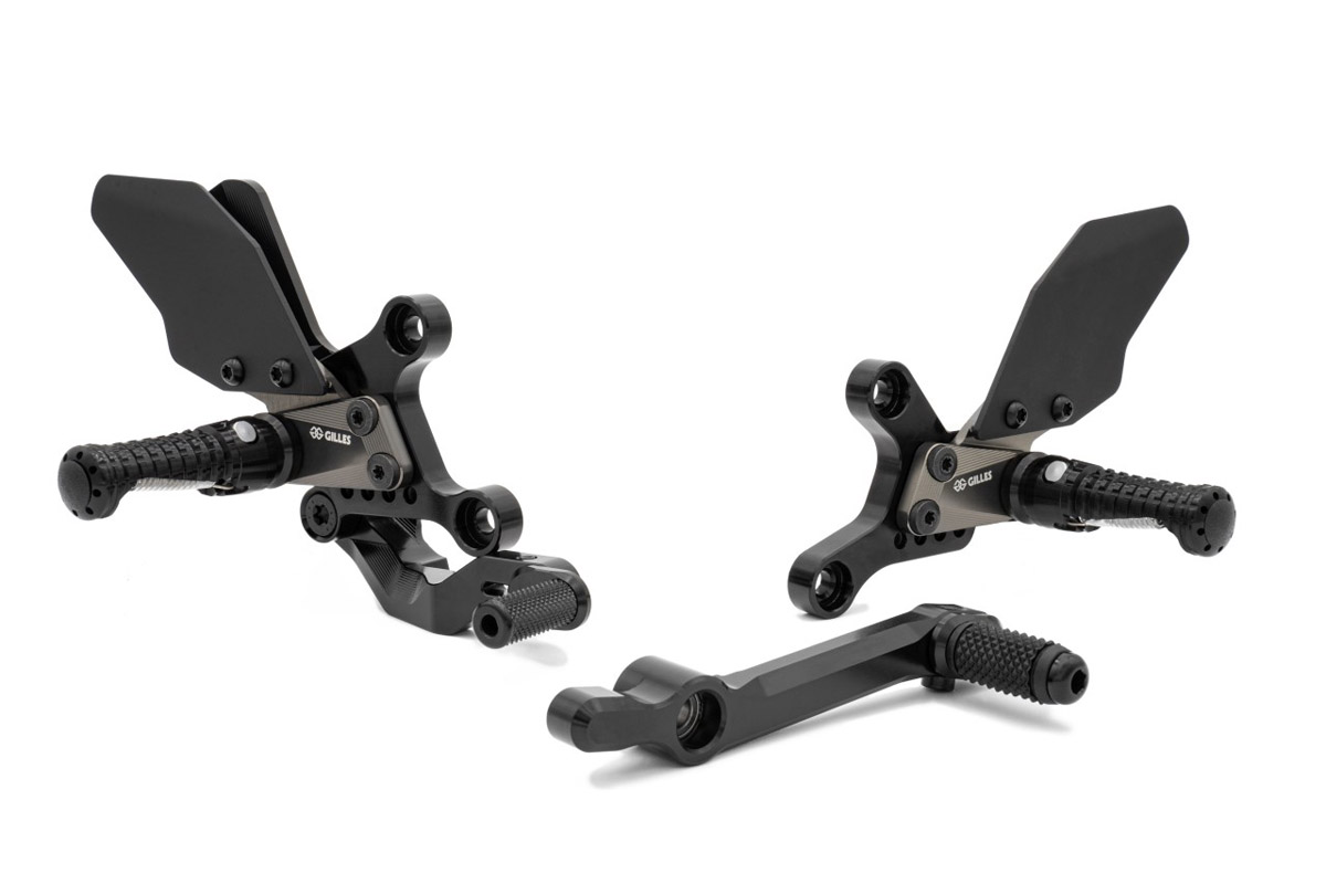 Gruppo Pedane Gilles Tooling AS31GT3 Nero per YAMAHA XSR 900 GP 2024-2025
