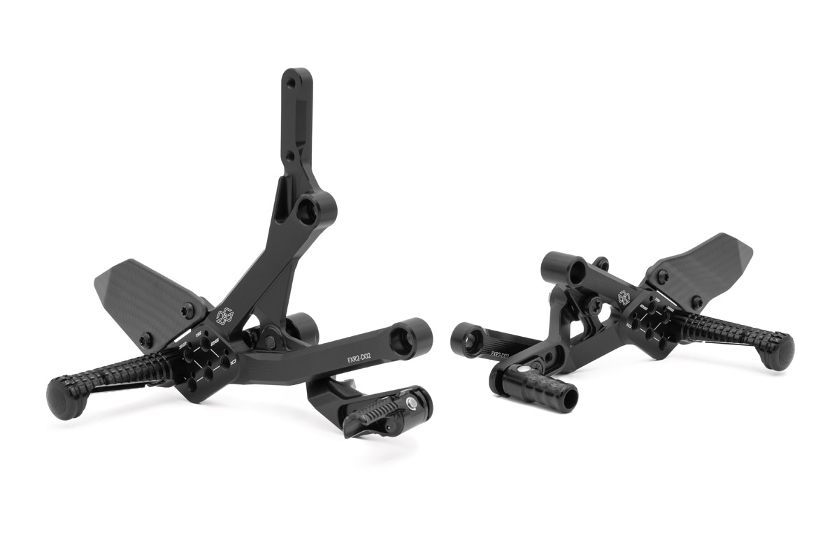 Gruppo Pedane Gilles Tooling FXR2 Nero Racing per DUCATI PANIGALE V2 2025-2026