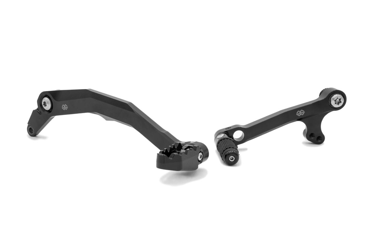 Kit Leva Cambio e Freno per Pedane Gilles Tooling RCT per DUCATI DESERT X 2022-2025