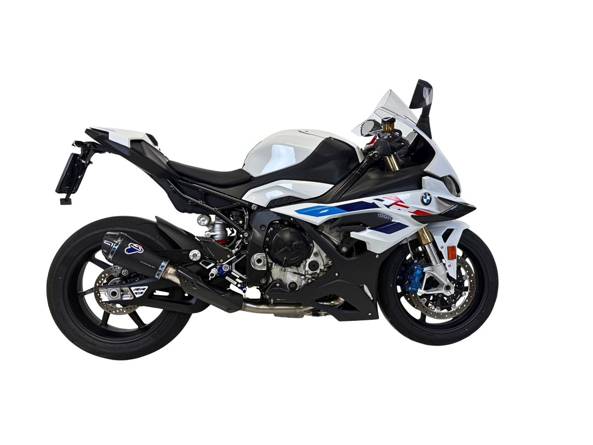 Scarico Completo Termignoni Racing in Acciaio Inox con Terminale Nero HEB in Titanio per BMW S 1000 RR 2019-2025
