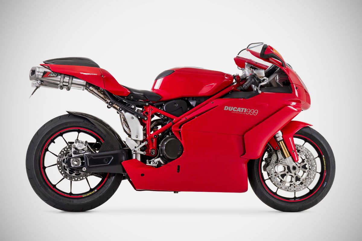 Kit Completo Zard Acciaio Inox Racing Coppa Alta Biposto per DUCATI 999 2003-2006