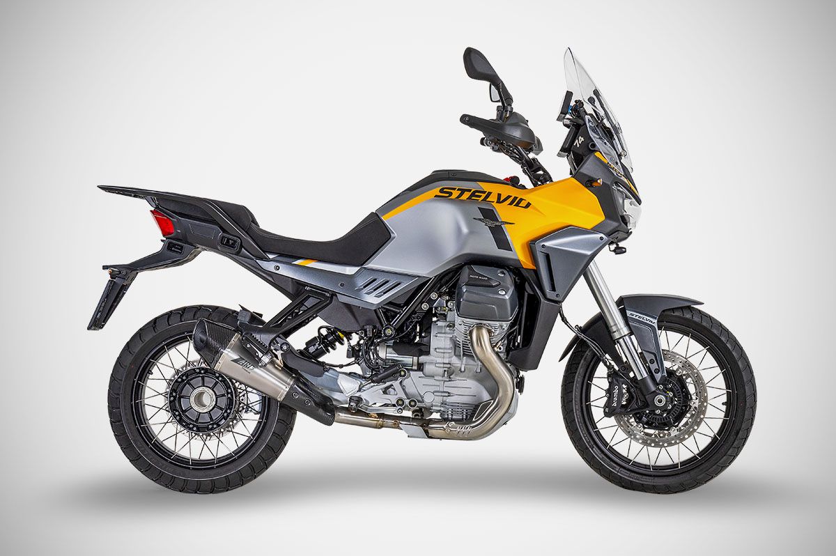 Slip-On Zard in Titanio Racing per MOTO GUZZI STELVIO 2024-2025
