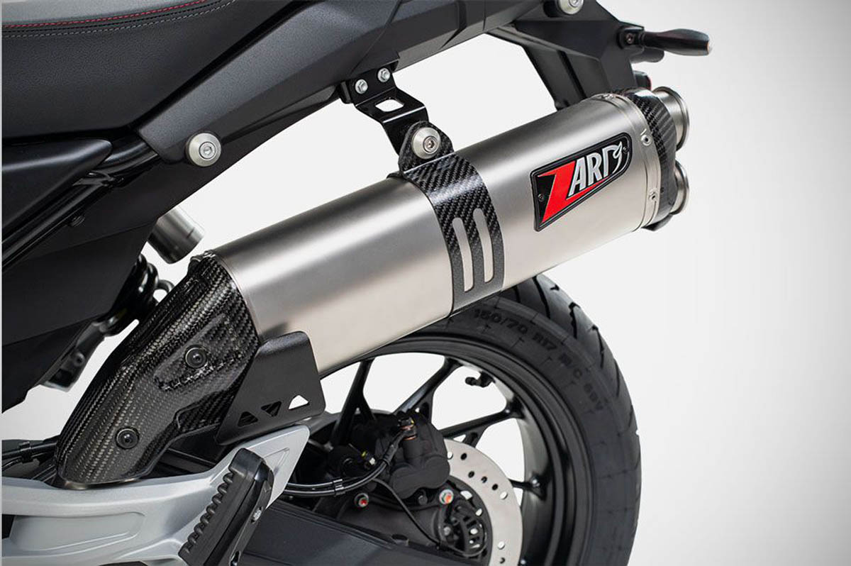 Slip-On Zard in Titanio Racing Satinato per MOTO GUZZI V85 TT 2025