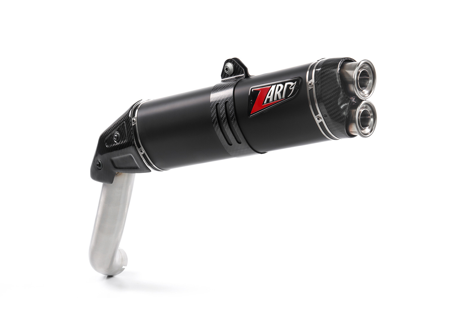 Slip-On Zard in Acciaio Inox Omologato E5+ Nero per MOTO GUZZI V85 TT 2025