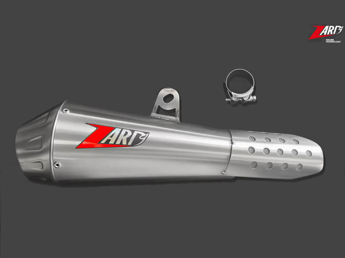 Slip-On Zard Acciaio Inox Satinato Omologato E5+ per ROYAL ENFIELD BEAR 650 2025